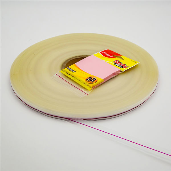 HDPE ද්විත්ව ඒක පාර්ශවීය නැවත භාවිතා කළ හැකි බෑග් මැලියම් පටිය